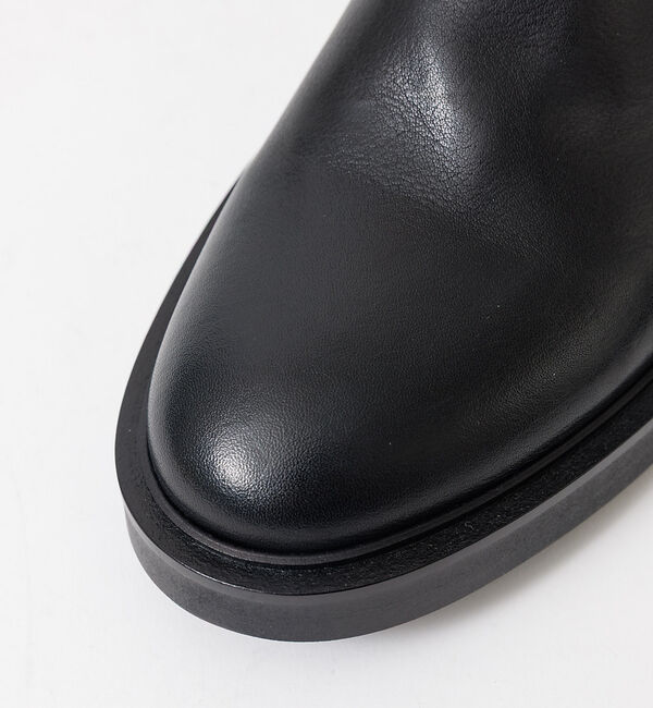 alfredoBANNISTER「【ソフトレザー】ドレープ ロング バックジップ ブーツ」|ショートブーツ|