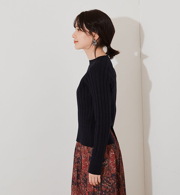 Rouge vif「ミドルゲージアイレットニット」|ニット・セーター|