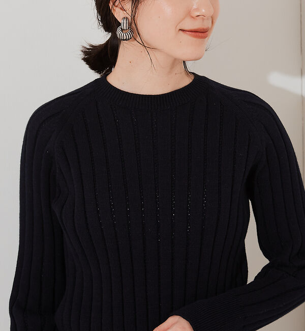 Rouge vif「ミドルゲージアイレットニット」|ニット・セーター|