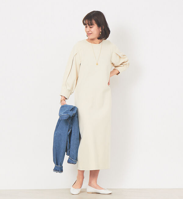 Rouge vif「ボリュームスリーブダンボールワンピース」|ワンピース|