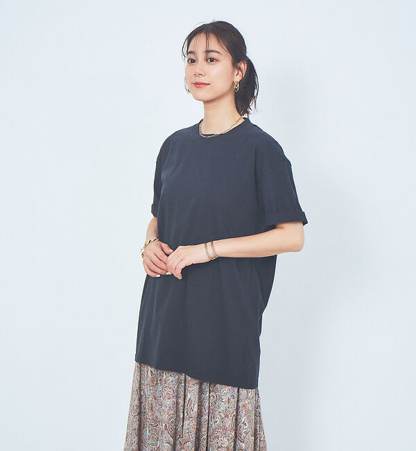 Rouge vif「ピースダイコットンチュニックTシャツ」|Tシャツ・カットソー|