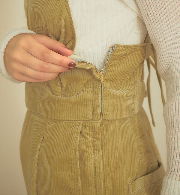 Rouge vif「【WEB限定】コーデュロイ3WAYサロペット」|オールインワン|