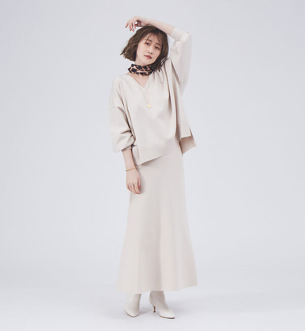 Rouge vif「【セットアップ対応】フレアニットスカート」|スカート|