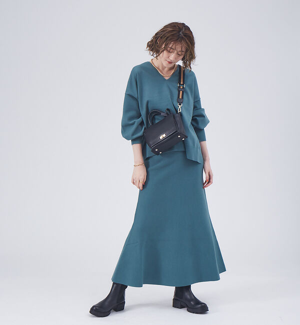 Rouge vif「【セットアップ対応】フレアニットスカート」|スカート|