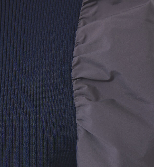 Rouge vif「ファブリックスリーブプルオーバー」|ニット・セーター|