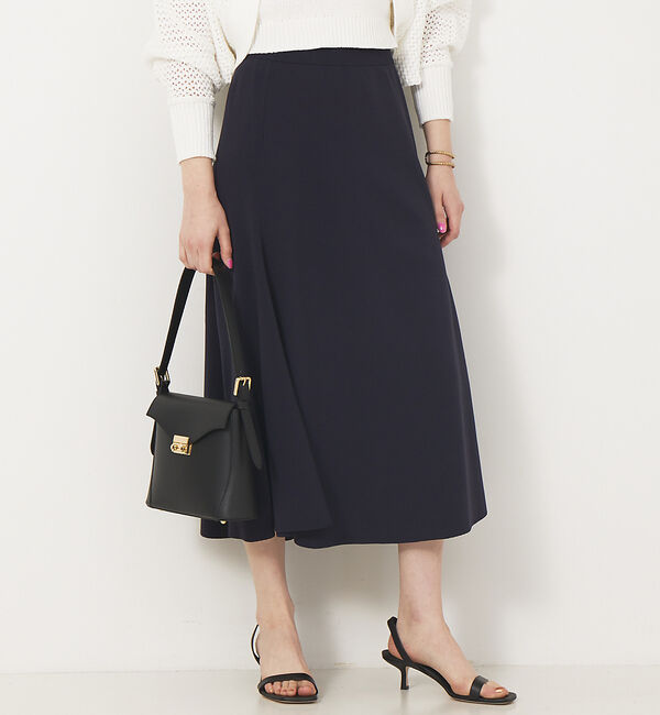 Rouge vif「【セットアップ対応】フレアニットスカート」|スカート|ネイビー