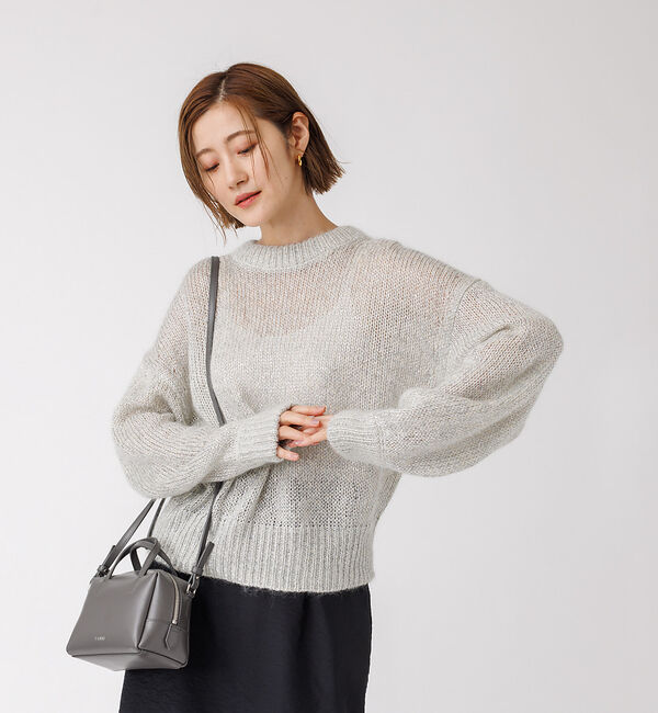 Rouge vif「ラメ&times;モヘア ニットプルオーバー」|ニット・セーター|