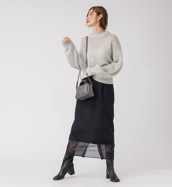 Rouge vif「ラメ&times;モヘア ニットプルオーバー」|ニット・セーター|