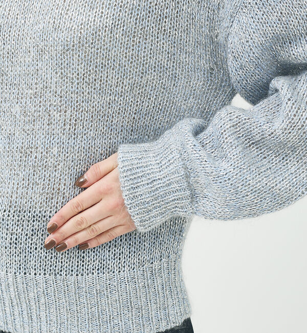 Rouge vif「ラメ&times;モヘア ニットプルオーバー」|ニット・セーター|