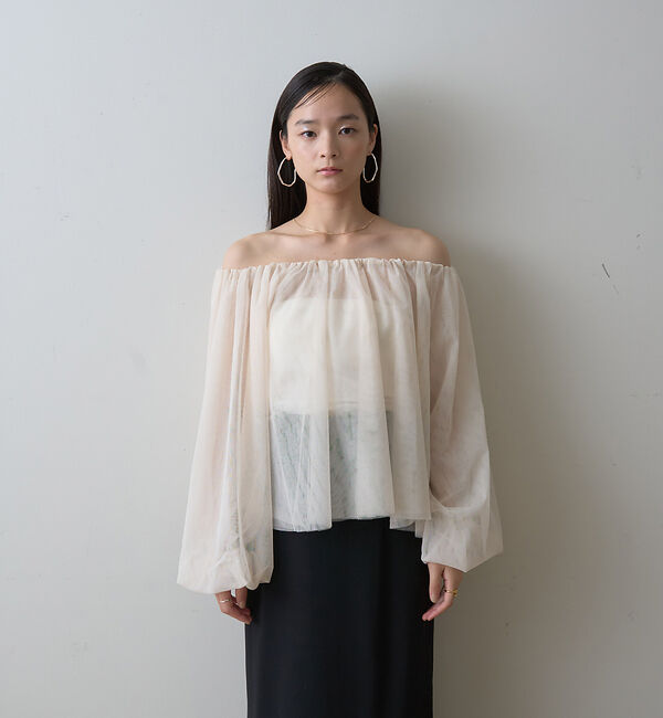 Rouge vif「【一部店舗限定】3wayオフショルチュールブラウス」|シャツ・ブラウス|