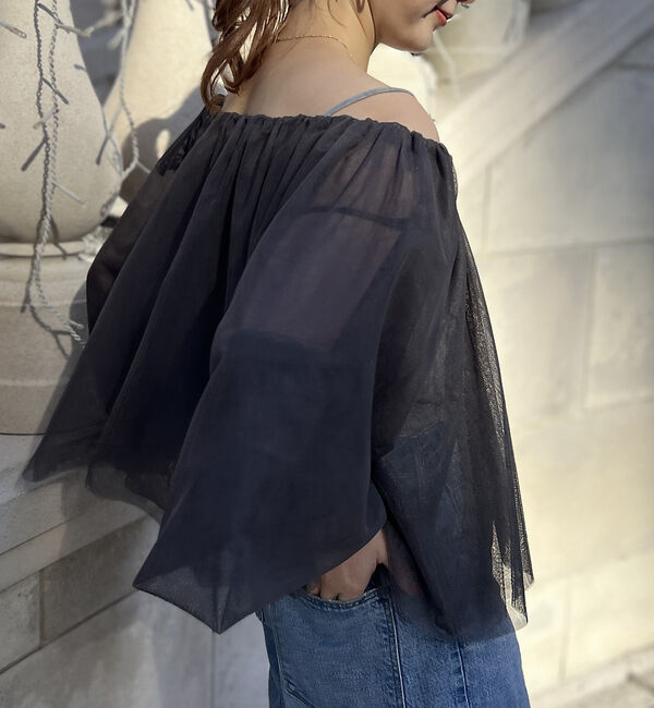 Rouge vif「【一部店舗限定】3wayオフショルチュールブラウス」|シャツ・ブラウス|