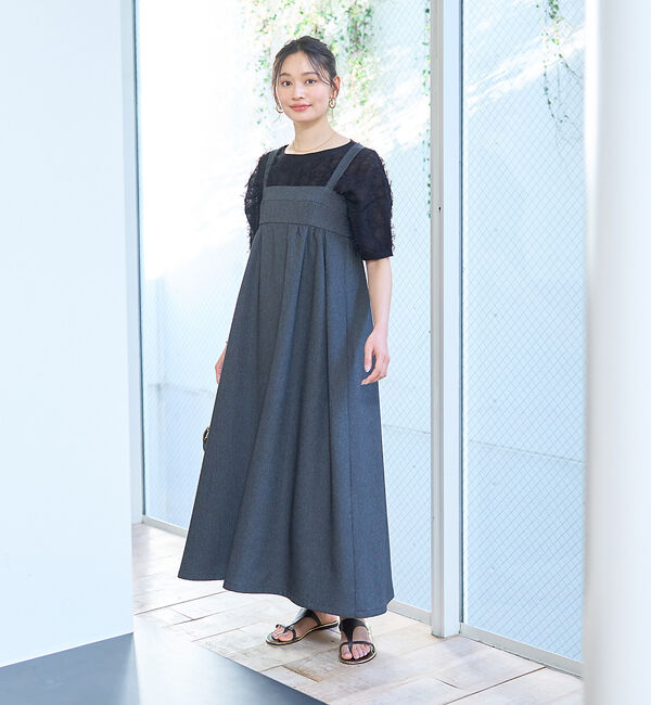 Rouge vif「デニムライクベアキャミワンピース」|ワンピース|