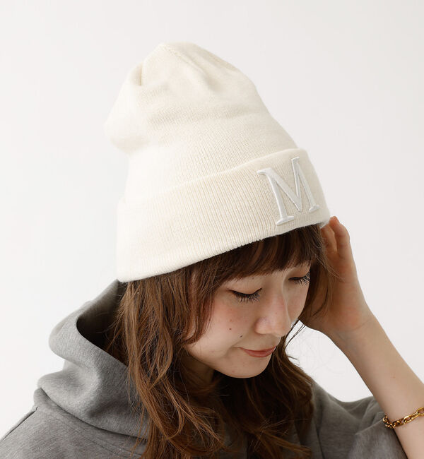 Rouge vif「【MICA&times;NEW ERA/マイカ&times;ニューエラ】knit cap ロゴ刺繍ニット」|その他|オフホワイト