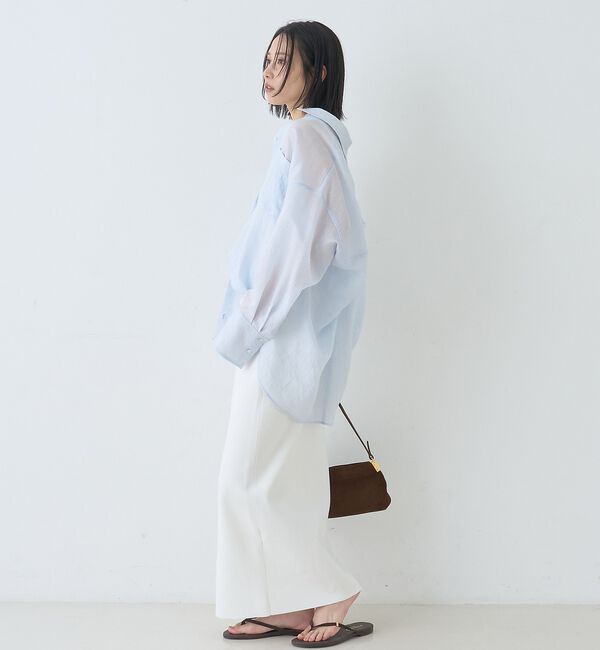 Rouge vif「【セットアップ対応】ミラノリブニットスリットラップスカート」|スカート|