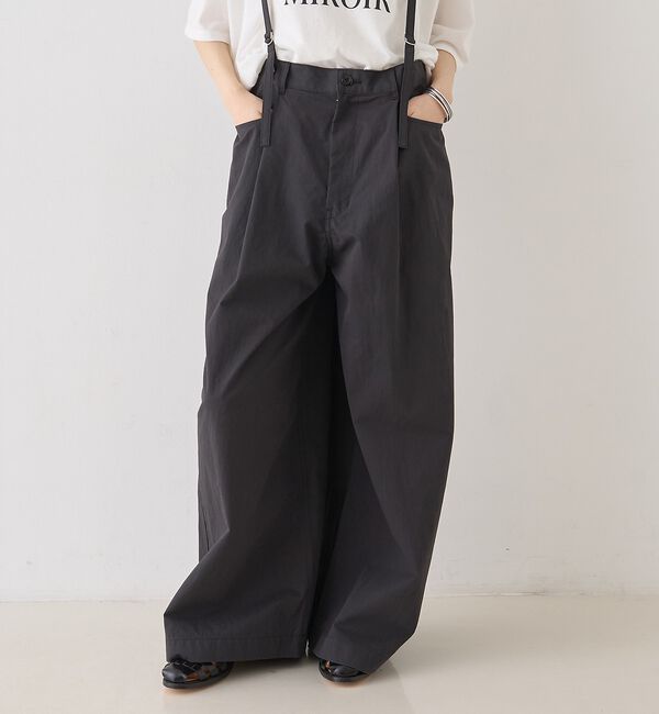 Rouge vif「2WAYサスペンダータックワイドパンツ」|その他|