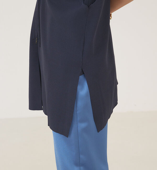 qualite「《セットアップ対応》レーヨンストレッチ2WAYニットジレ」|ベスト・ジレ|