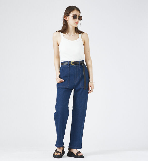 AU BANNISTER「ギャザーベルト フットベッドサンダル」|サンダル|