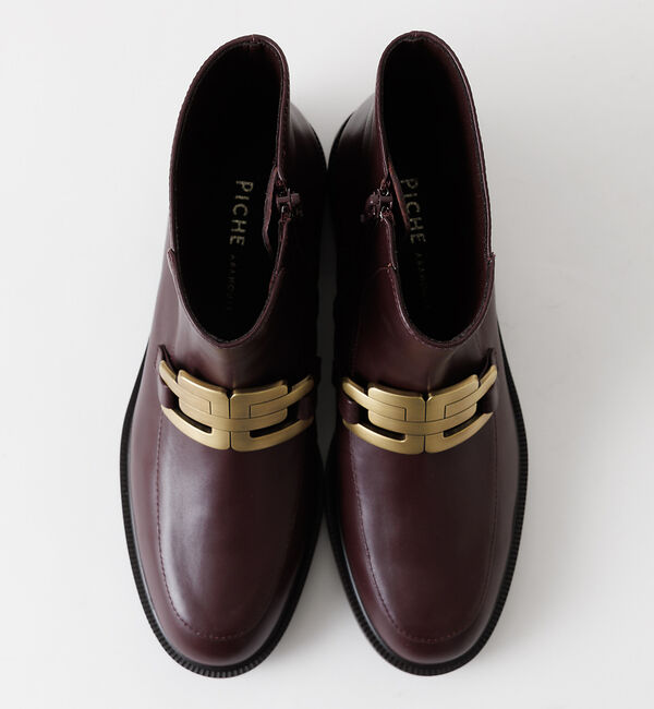 AU BANNISTER「【スノーソール】メタルプレートショートブーツ」|ショートブーツ|