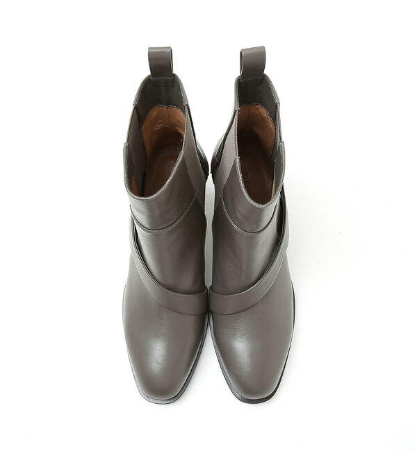 AU BANNISTER「【スノーソール】変形サイドゴアヒールブーツ」|ショートブーツ|