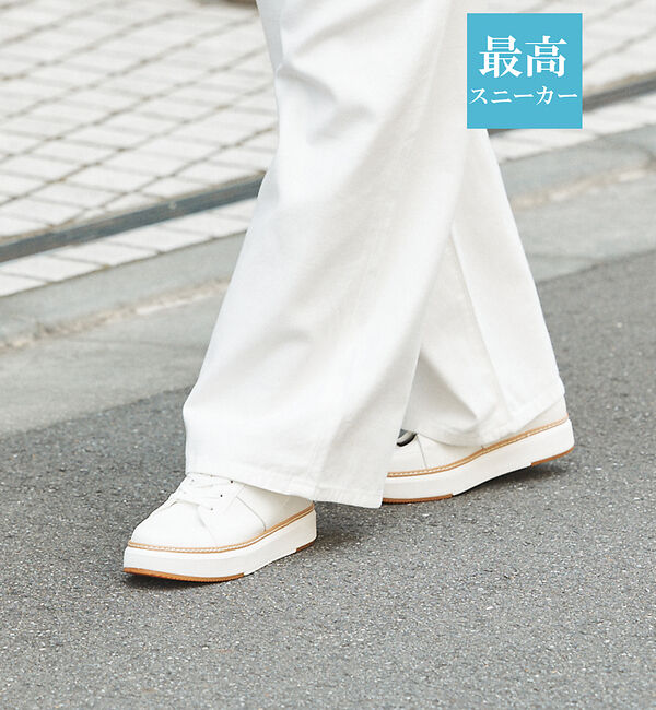 AU BANNISTER「【最高スニーカー】コートソールスニーカー」|スニーカー|ホワイト