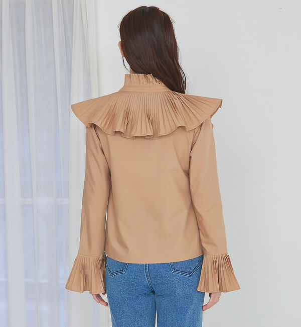 SELFIST「プリーツ襟付ブラウス」|シャツ・ブラウス|