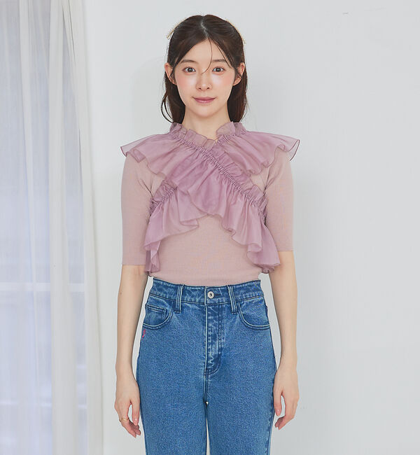 SELFIST「マルチWAYフリル付ニット」|ニット・セーター|