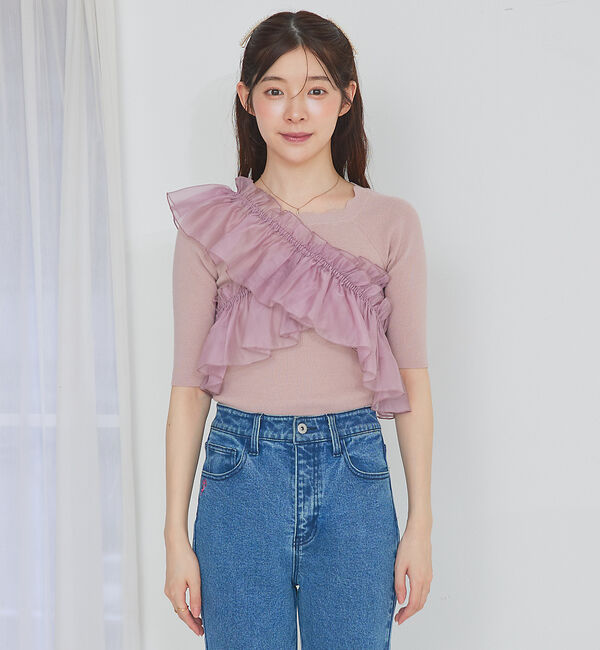 SELFIST「マルチWAYフリル付ニット」|ニット・セーター|