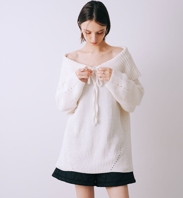 SELFIST「2wayショルダー マシュマロニット」|ニット・セーター|