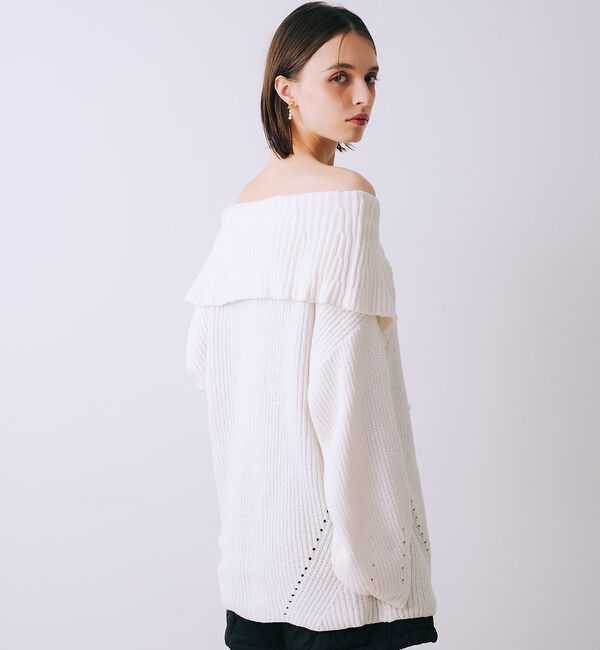 SELFIST「2wayショルダー マシュマロニット」|ニット・セーター|