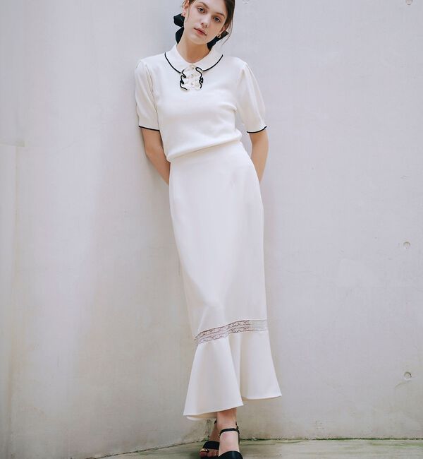 SELFIST「レース切替マーメイドスカート」|スカート|