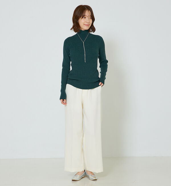 abahouse mavie「ストレッチリブハイネックプルオーバー」|ニット・セーター|