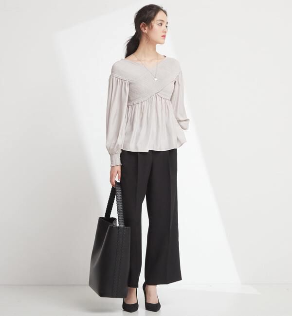 TIARA「センタープレスワイドパンツ」|その他|