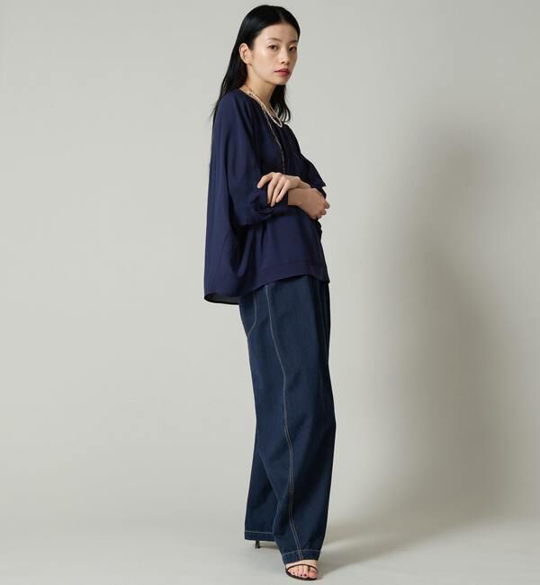 Liesse「シフォンコンビドルマンニット」|ニット・セーター|