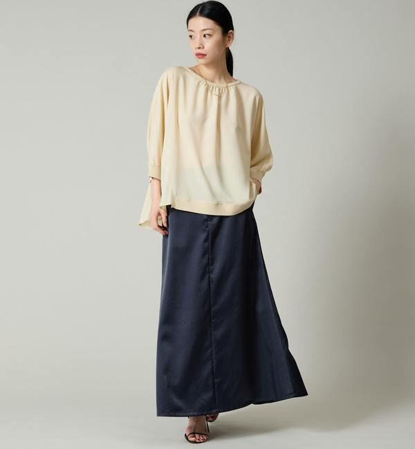 Liesse「シフォンコンビドルマンニット」|ニット・セーター|