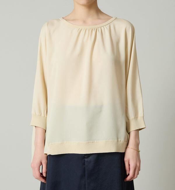 Liesse「シフォンコンビドルマンニット」|ニット・セーター|