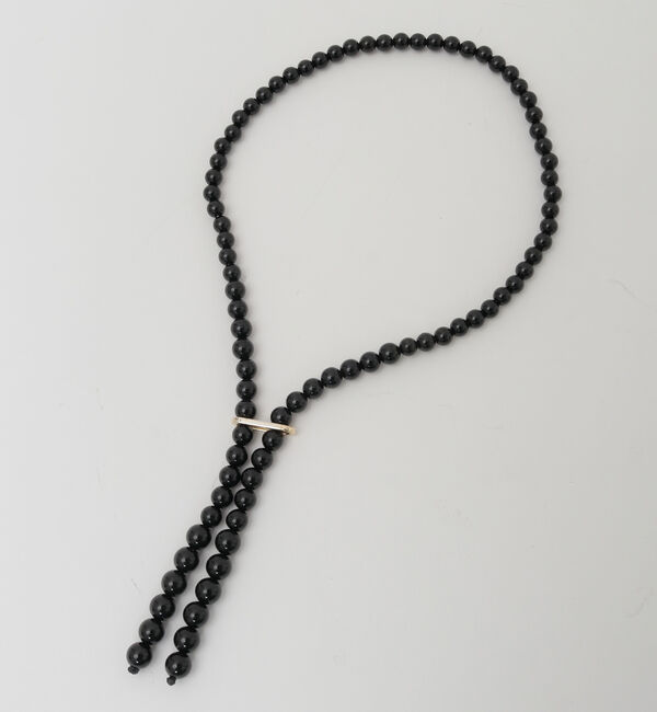 Liesse「《別注》【EO/イオ】オニキスネックレス（BO24AW-10）」|ネックレス|