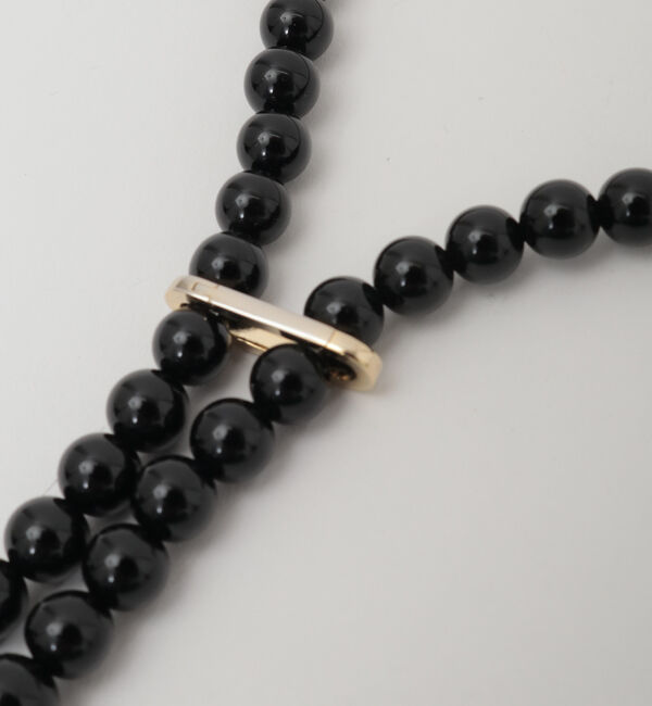 Liesse「《別注》【EO/イオ】オニキスネックレス（BO24AW-10）」|ネックレス|