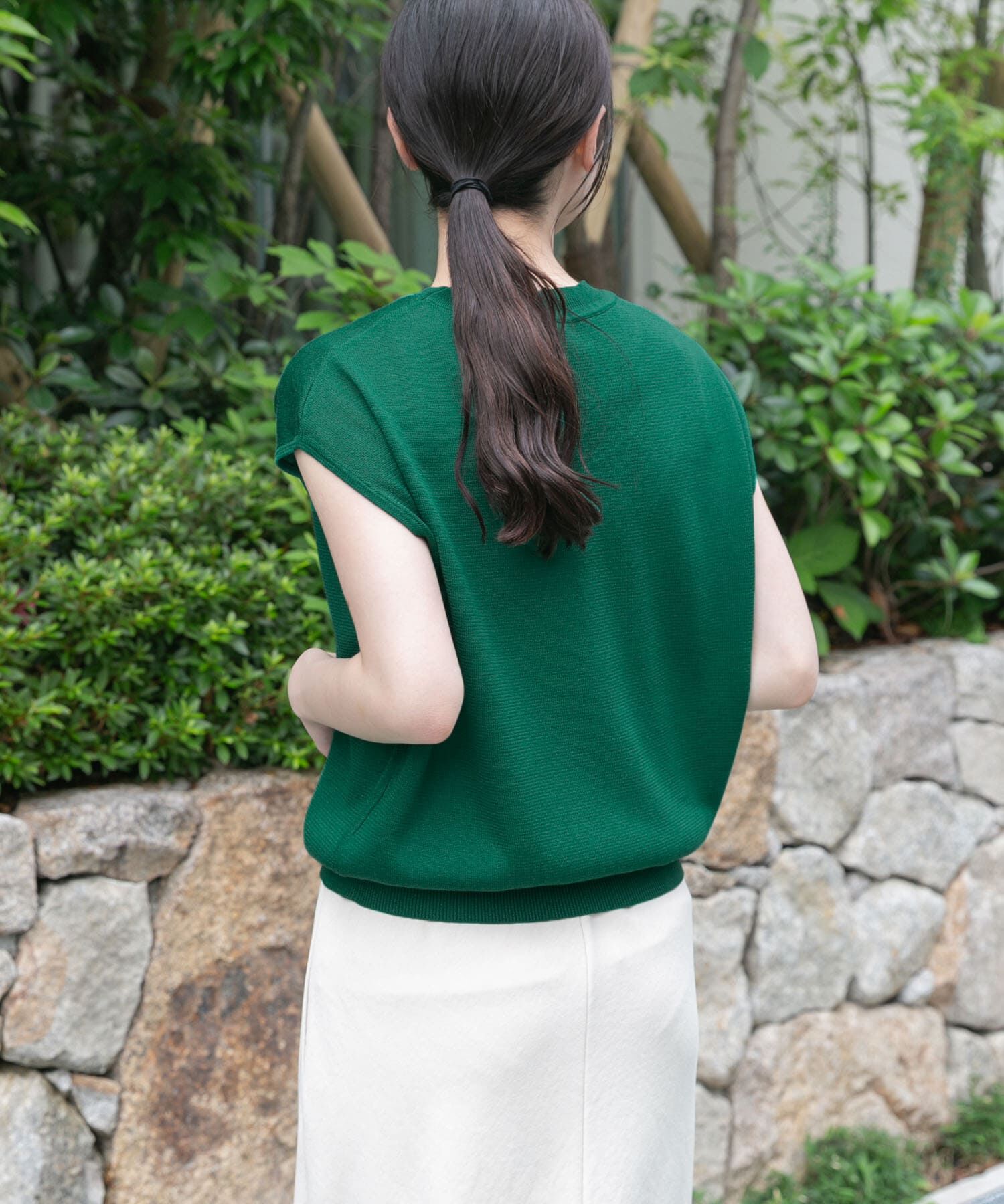 URBAN RESEARCH DOORS「FORK&SPOON　LEVITAノースリーブニットプルオーバー」|ニット・セーター|