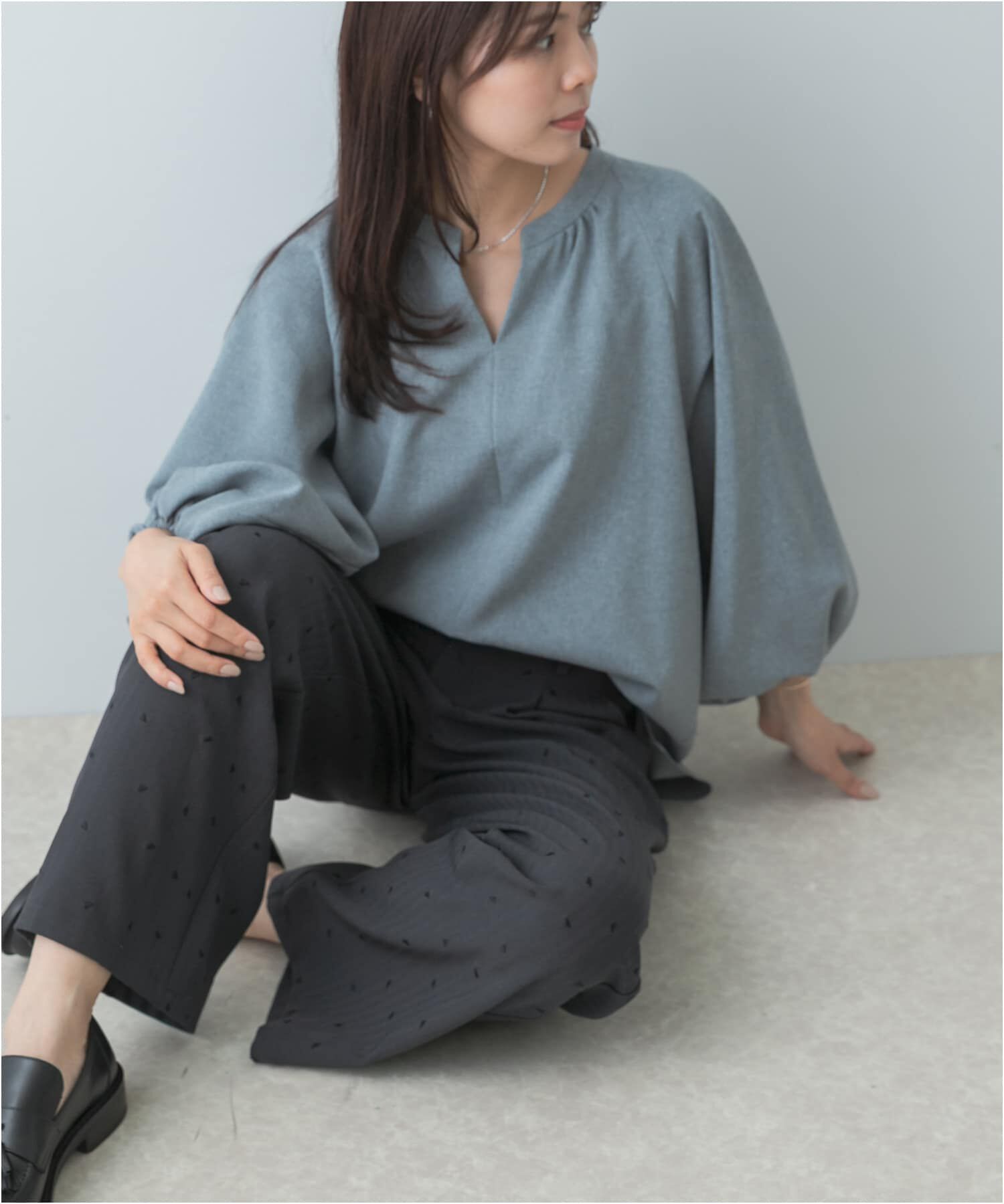 URBAN RESEARCH ROSSO「F by ROSSO　イージーケアバルーンスリーブブラウス」|シャツ・ブラウス|