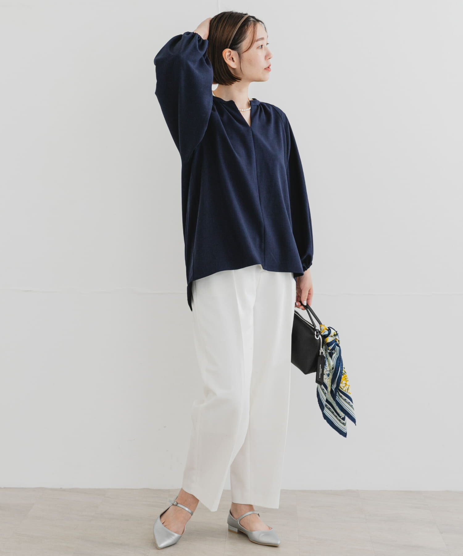 URBAN RESEARCH ROSSO「F by ROSSO　イージーケアバルーンスリーブブラウス」|シャツ・ブラウス|