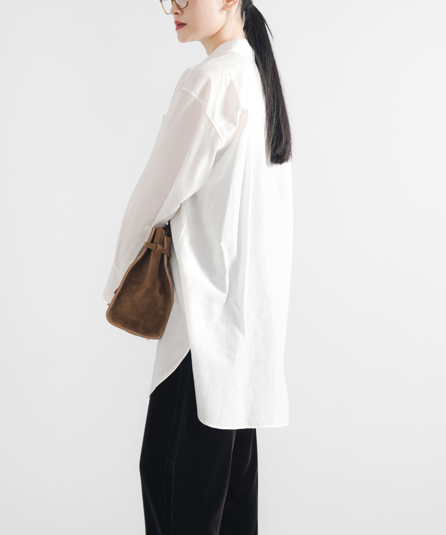 URBAN RESEARCH「シルクコットンロングシャツ」|シャツ・ブラウス|