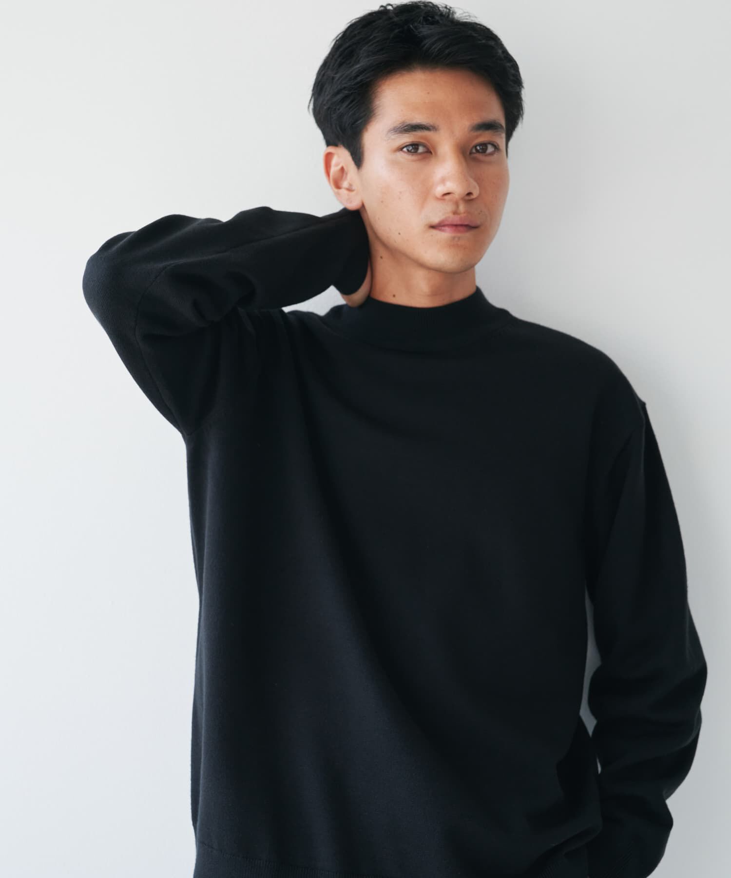URBAN RESEARCH DOORS「『仁村紗和さん着用』『UR TECH 200日ニット』 モックネック」|ニット・セーター|