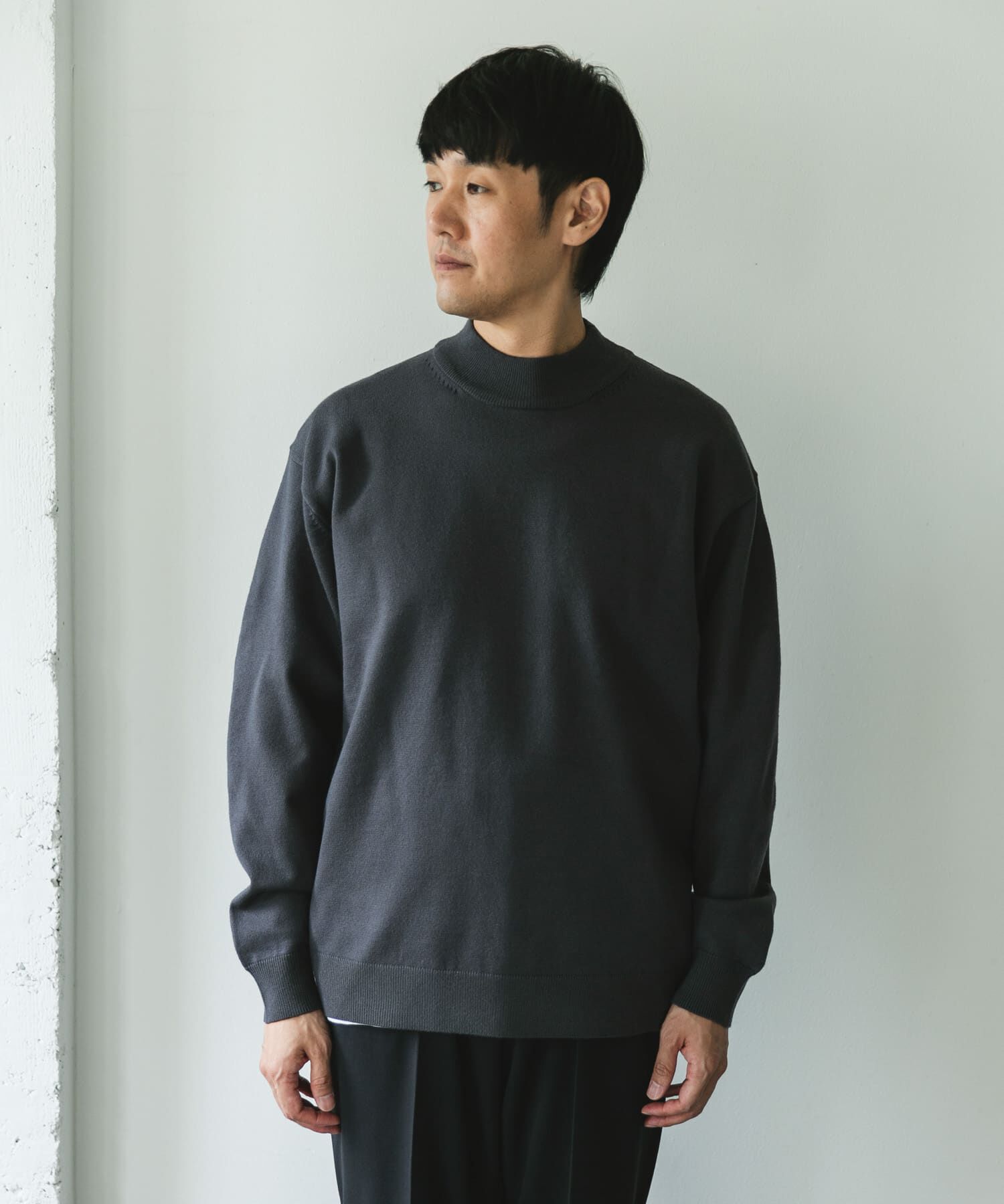URBAN RESEARCH DOORS「『仁村紗和さん着用』『UR TECH 200日ニット』 モックネック」|ニット・セーター|