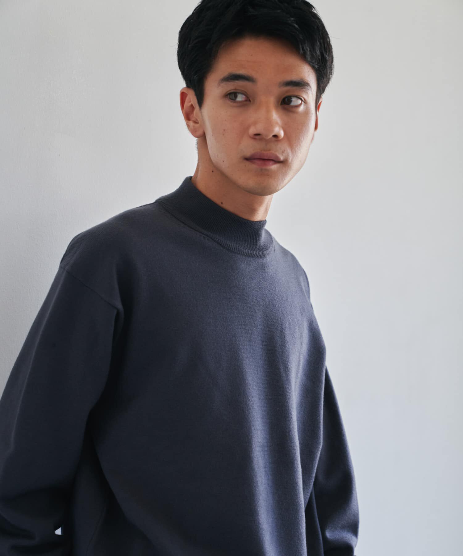 URBAN RESEARCH DOORS「『仁村紗和さん着用』『UR TECH 200日ニット』 モックネック」|ニット・セーター|