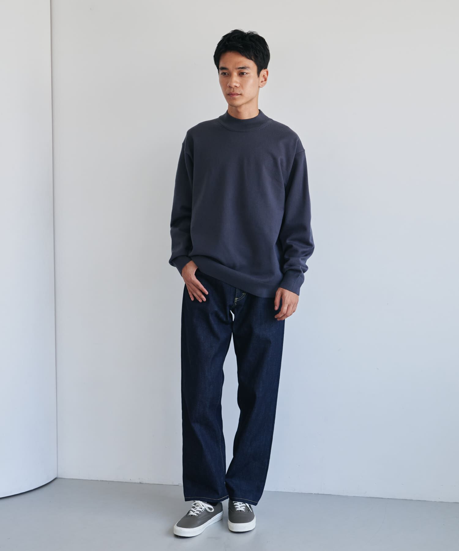 URBAN RESEARCH DOORS「『仁村紗和さん着用』『UR TECH 200日ニット』 モックネック」|ニット・セーター|