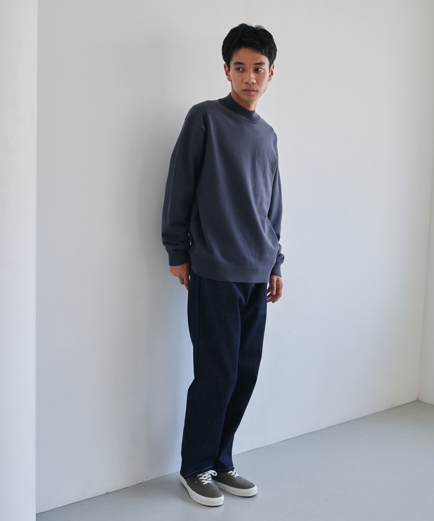 URBAN RESEARCH DOORS「『仁村紗和さん着用』『UR TECH 200日ニット』 モックネック」|ニット・セーター|