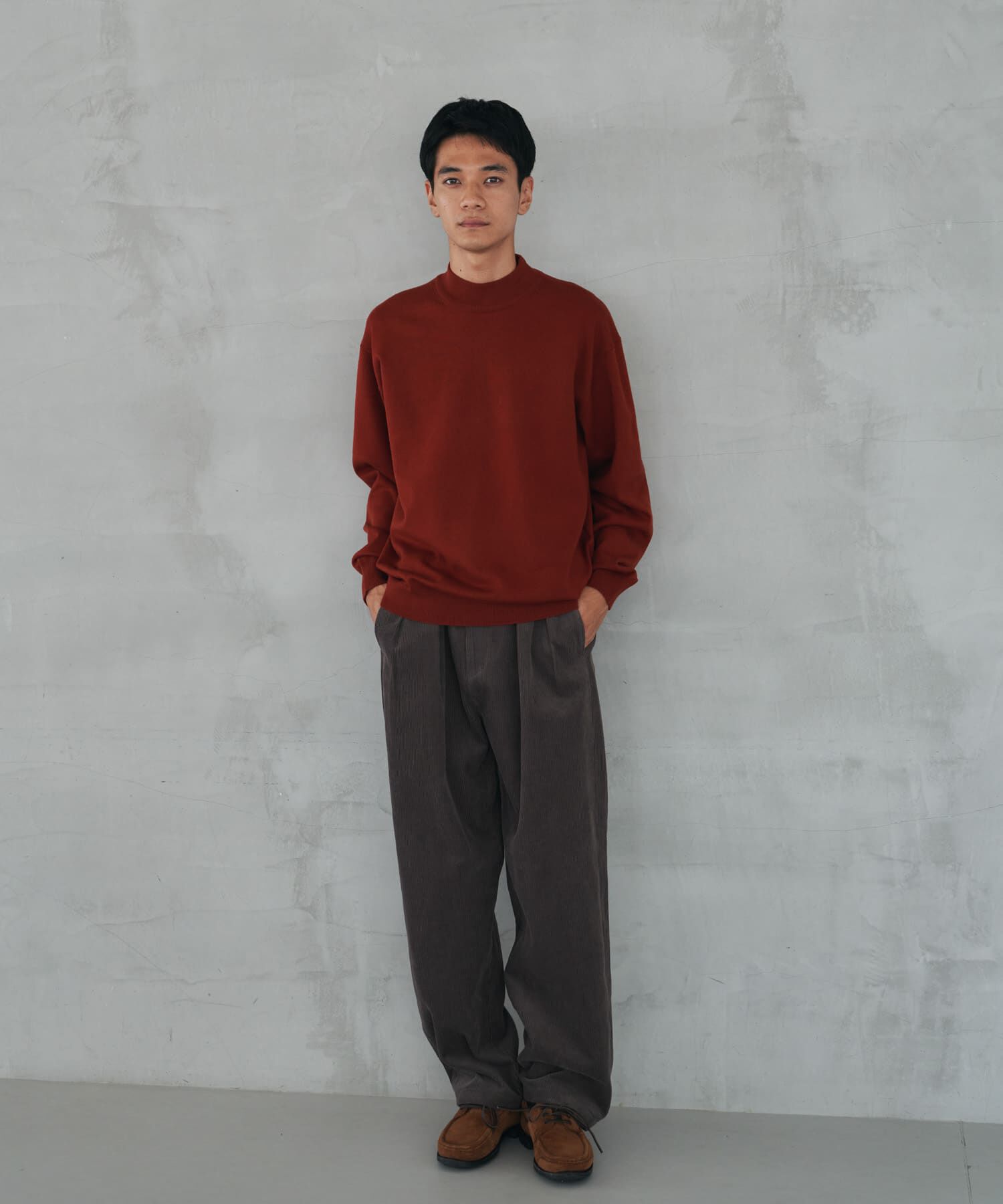 URBAN RESEARCH DOORS「『仁村紗和さん着用』『UR TECH 200日ニット』 モックネック」|ニット・セーター|