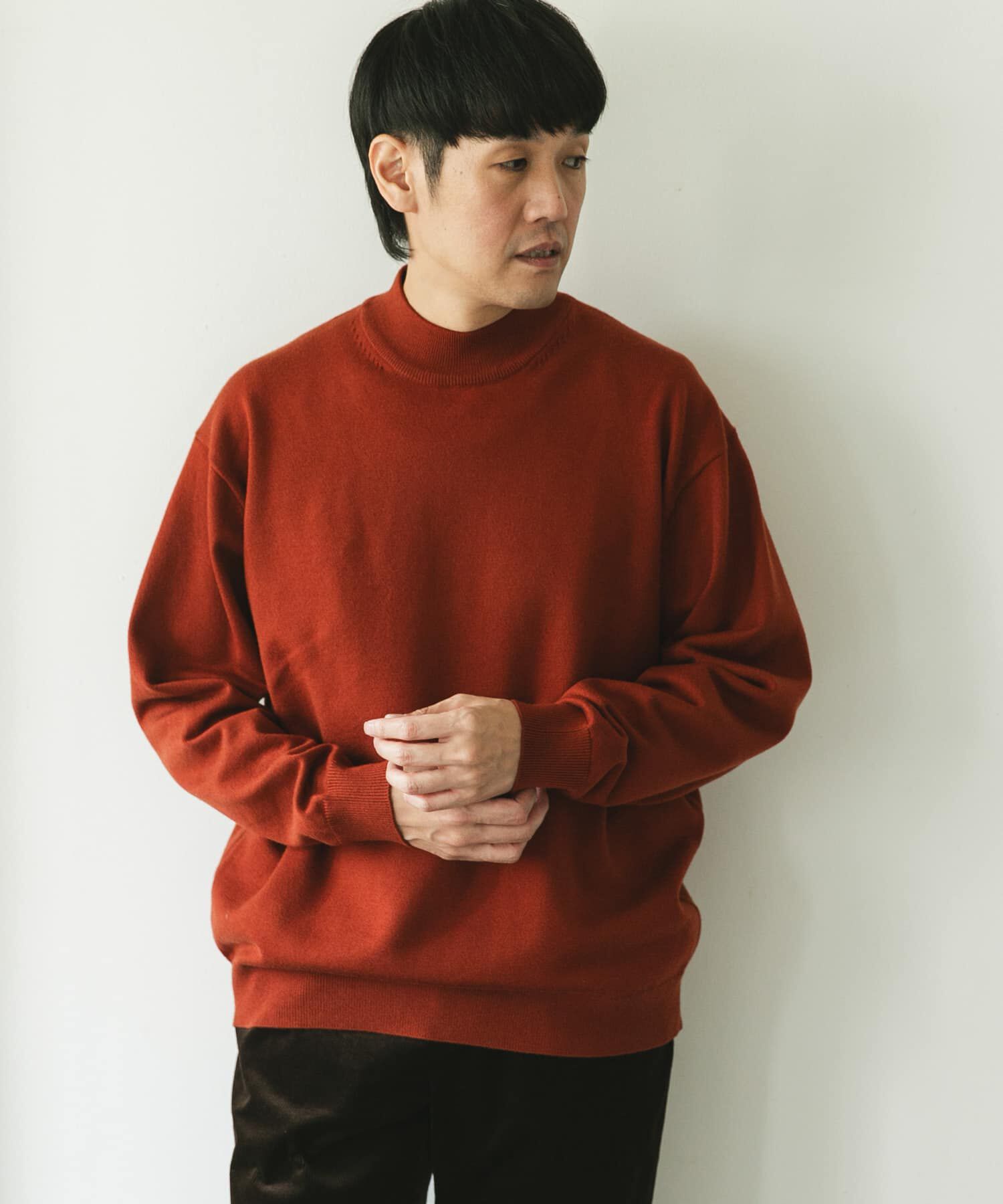 URBAN RESEARCH DOORS「『仁村紗和さん着用』『UR TECH 200日ニット』 モックネック」|ニット・セーター|