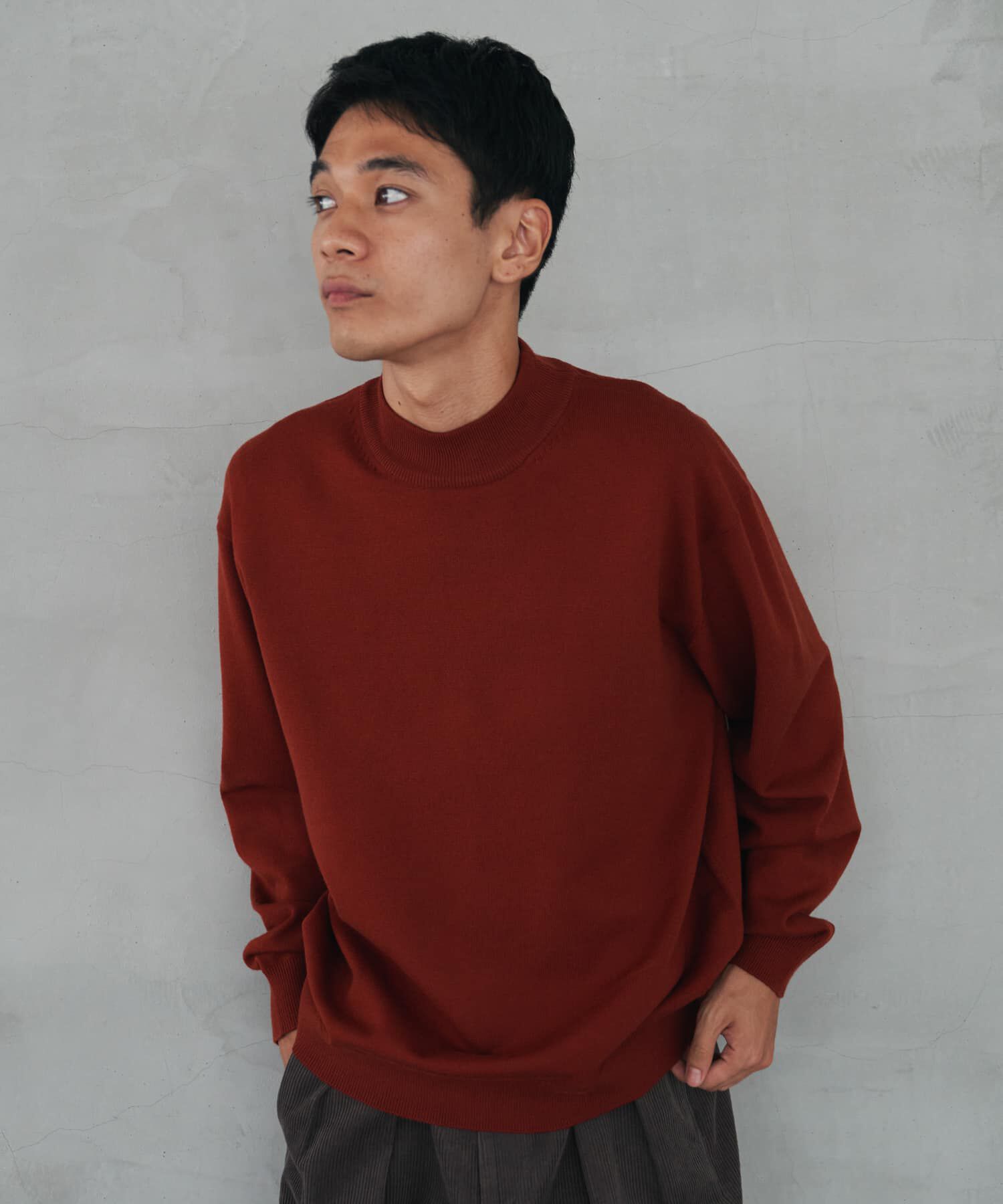 URBAN RESEARCH DOORS「『仁村紗和さん着用』『UR TECH 200日ニット』 モックネック」|ニット・セーター|