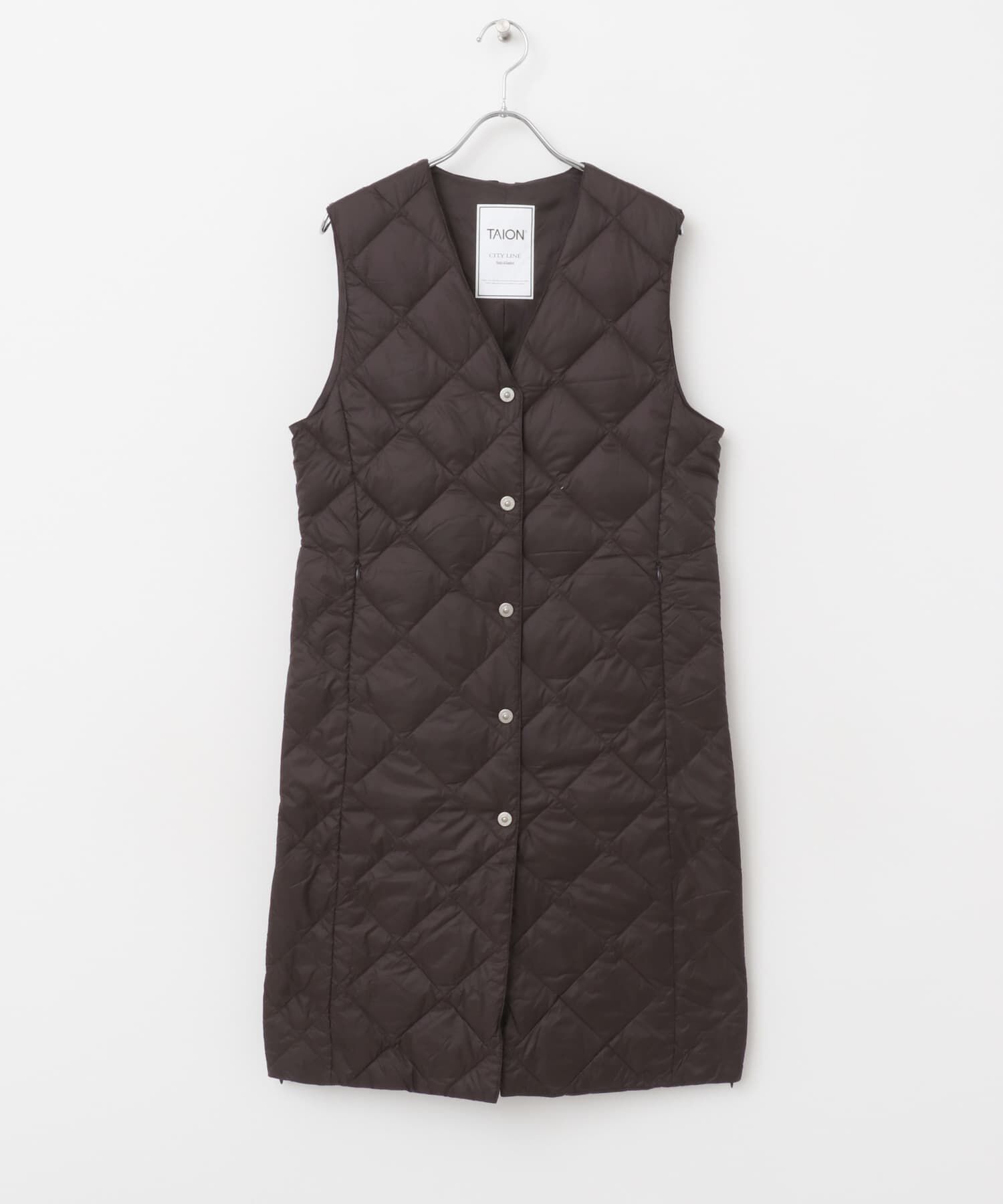 URBAN RESEARCH ROSSO「TAION　VNECK LONG DOWN GILET」|ダウンベスト・ベスト|